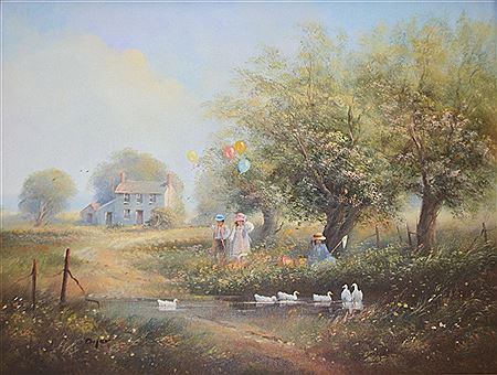 THE INNOCENT HOURS OF CHILDHOOD by Ted Dyer - Auction record, sale price, and art valuation. Compare with similar artists and explore comparable artworks.