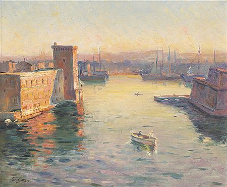 L’Entrée du port de Marseille.