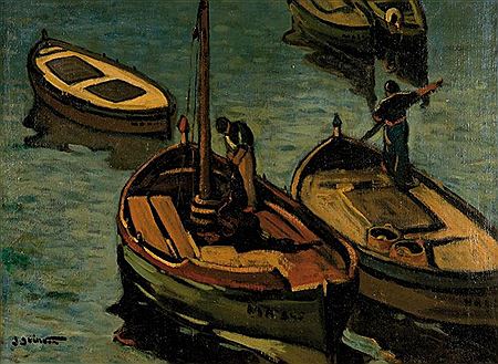 Barques en mer.