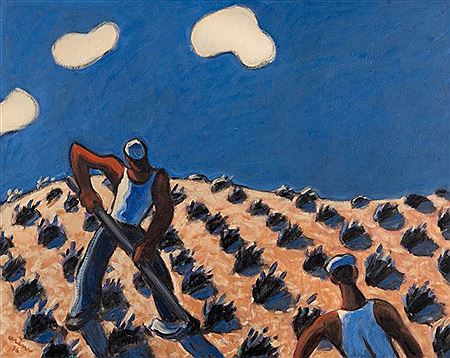 Laboureurs dans un champs de lavande by Jean Arene - Auction record, sale price, and art valuation. Compare with similar artists and explore comparable artworks.