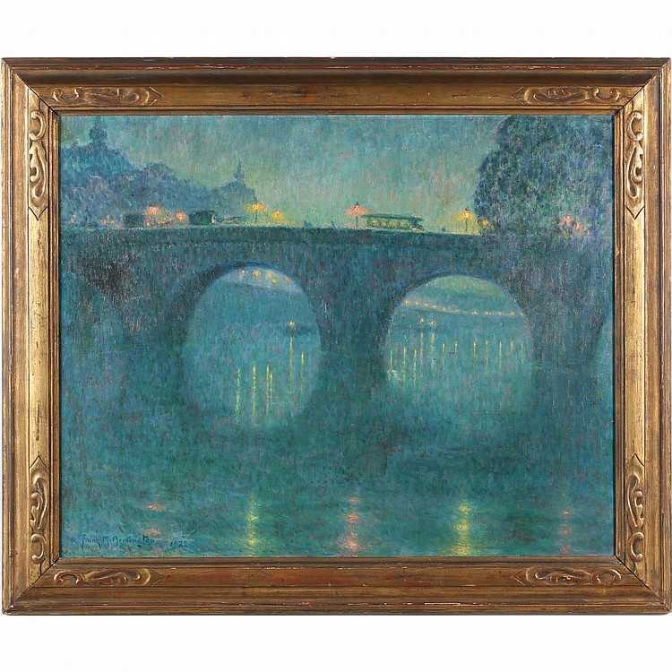 Pont Royal, Paris (le soir)