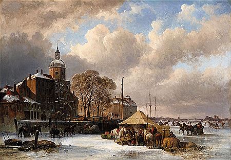 A Frozen Dutch Canal