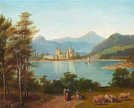Maria Laach Abbey by Heinrich Franz Gaudenz von Rustige - Auction record, sale price, and art valuation. Compare with similar artists and explore comparable artworks.
