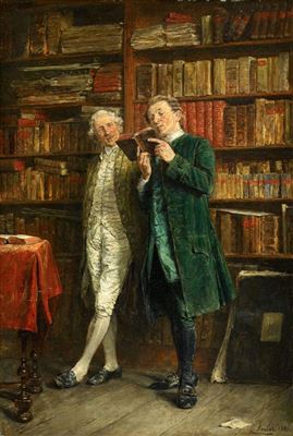 Two Men in a Library