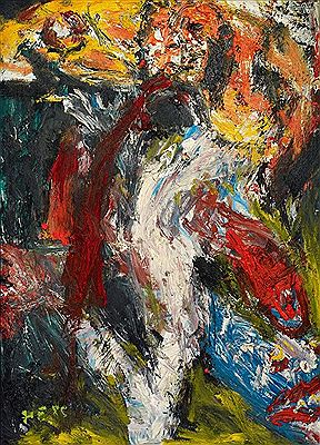 Me and my light blue Gummitier (dream) by Hartwig Ebersbach - Auction record, sale price, and art valuation. Compare with similar artists and explore comparable artworks.