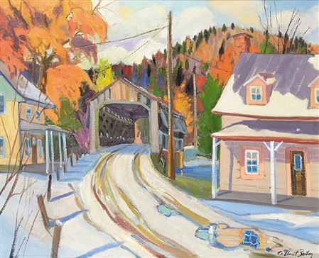 1ere Neige, Pont Couvert, Capleton, Estrie P.Que by Gilbert Breton - Auction record, sale price, and art valuation. Compare with similar artists and explore comparable artworks.