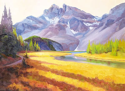 Autumn Glow, The Towers, Mt. Assiniboine area B.C.