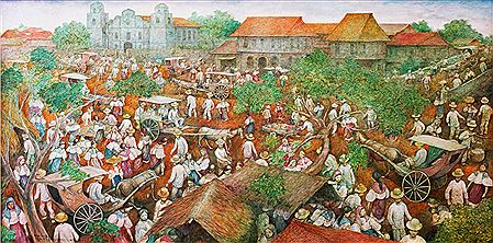 Sample artwork by Antonio Mahilum (1948 - 2008), known for painting - View similar artists and auction records