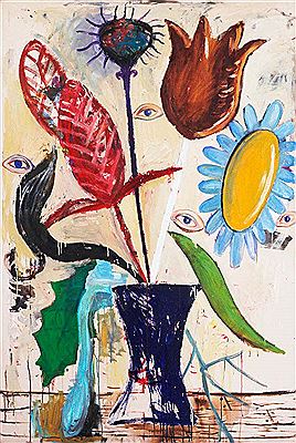 Flowers with Eyes (from the series “Following the demon of the fatally ingested revolt of deviation)