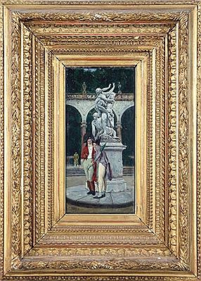 DEUX INCROYABLES AU PIED D'UNE STATUE by Edmond Andre - Auction record, sale price, and art valuation. Compare with similar artists and explore comparable artworks.