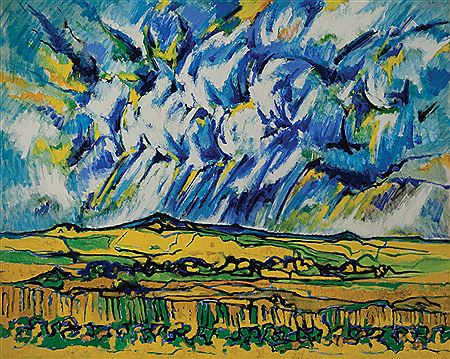 Sample artwork by Stanley Tasker (1924 - 2006), known for abstract painting - View similar artists and auction records