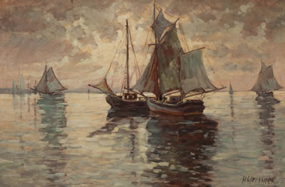 Sailboats by Hans Gleissner - Auction record, sale price, and art valuation. Compare with similar artists and explore comparable artworks.
