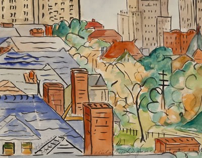 Sample artwork by Sheila Ellsworth Burlingame (1894 - 1969), known for modernist portrait painting, sculpture, printmaking - View similar artists and auction records