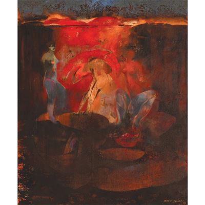 Recorriendo las capas by Nunik Sauret - Auction record, sale price, and art valuation. Compare with similar artists and explore comparable artworks.