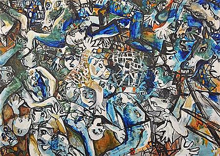 Sample artwork by Tibor Wiener (1907 - 1969), known for painting - View similar artists and auction records
