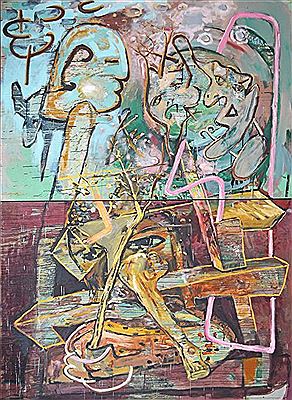 Untitled (Cross), 1987 (diptych) by Christopher Snee - Auction record, sale price, and art valuation. Compare with similar artists and explore comparable artworks.