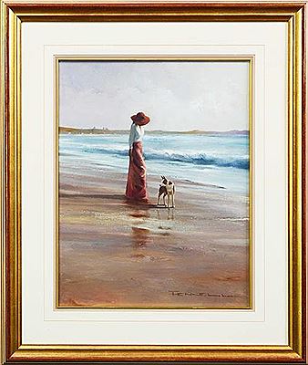 Untitled (Woman Strolling on the Beach)