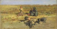Le guardiane di porci 1860/1870 by Cristiano Banti - Auction record, sale price, and art valuation. Compare with similar artists and explore comparable artworks.