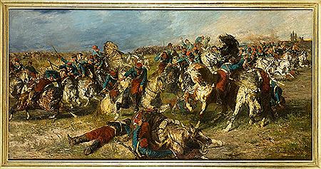 Attacke der Chausseurs d'Afrique bei Floing (Sedan) 1870