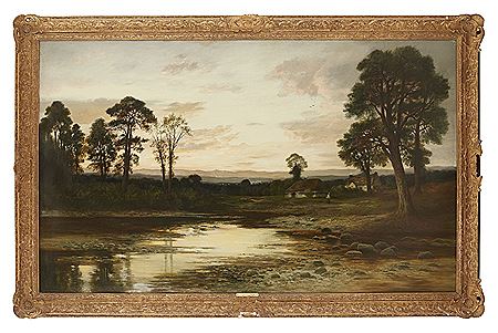 ON THE RIVER NETHY, STRATHSPEY, EVENING