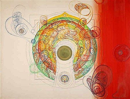 Sample artwork by Josaku Maeda (Born 1926), known for abstract, non-objective - View similar artists and auction records