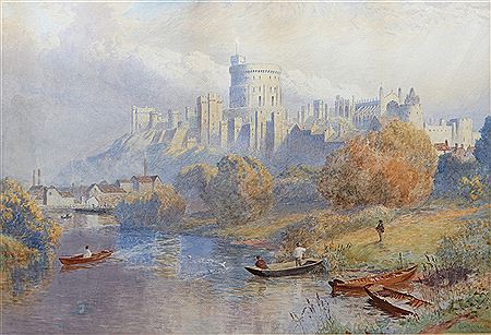Windsor Castle from The Thames by Shedden Goodrich Williams Roscoe - Auction record, sale price, and art valuation. Compare with similar artists and explore comparable artworks.