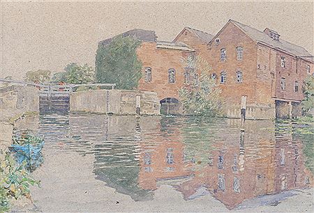 Sandford Mill and Lock by Bernard Cecil Gotch - Auction record, sale price, and art valuation. Compare with similar artists and explore comparable artworks.