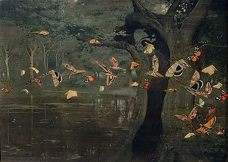 'Moths Playing about in a Wood'
