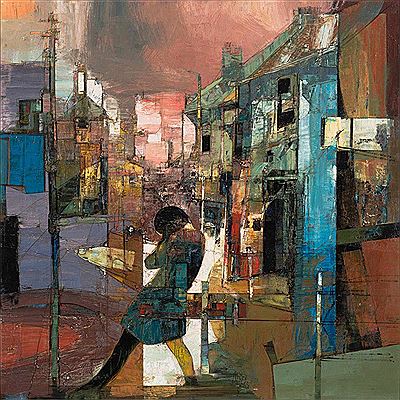 Urban Encounter by Reinis Zusters - Auction record, sale price, and art valuation. Compare with similar artists and explore comparable artworks.