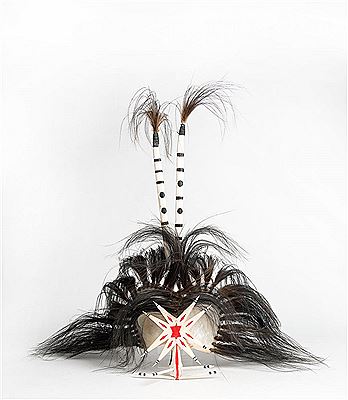 Untitled (Headdress) (1980s) by Ken Thaiday - Auction record, sale price, and art valuation. Compare with similar artists and explore comparable artworks.