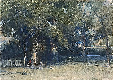 Shade & Shelter by Thomas Balfour Garrett - Auction record, sale price, and art valuation. Compare with similar artists and explore comparable artworks.