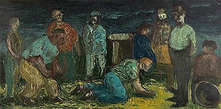 Men Fighting by Dale Richards - Auction record, sale price, and art valuation. Compare with similar artists and explore comparable artworks.