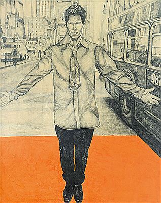 Proprio li, a Londra, David, 2001