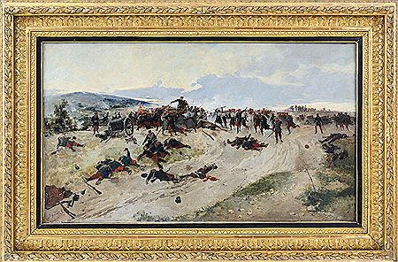 Sample artwork by Sebastiano Albertis (1828 - 1897), known for military genre painting - View similar artists and auction records