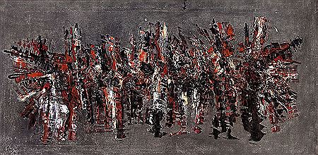 Composizione, 1956 by Aldo Bergolli - Auction record, sale price, and art valuation. Compare with similar artists and explore comparable artworks.