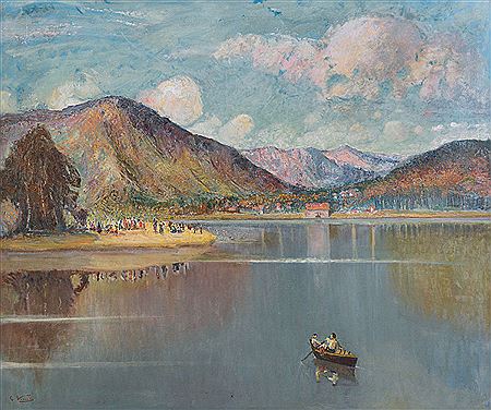Lago D'Orta by Giulio Romano Vercelli - Auction record, sale price, and art valuation. Compare with similar artists and explore comparable artworks.