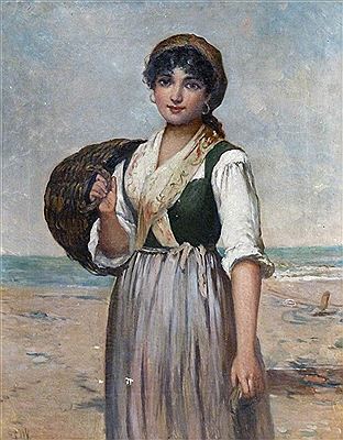 Clam Gatherer by Frederick Gerald Kinnaird - Auction record, sale price, and art valuation. Compare with similar artists and explore comparable artworks.