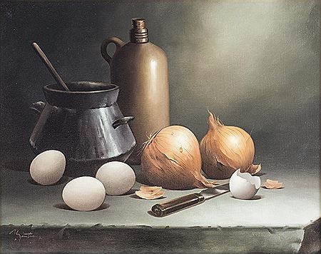 Untitled- still life with onions