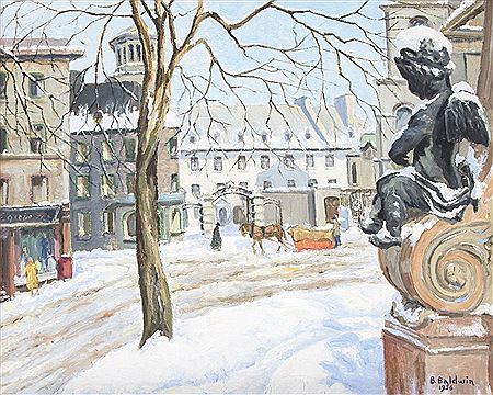 Winter landscape, quebec city by Betty (Elizabeth) Baldwin - Auction record, sale price, and art valuation. Compare with similar artists and explore comparable artworks.