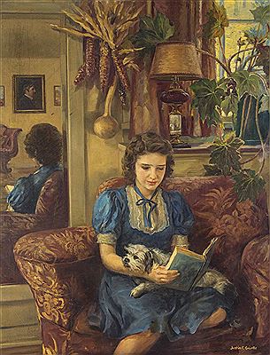 Young woman reading