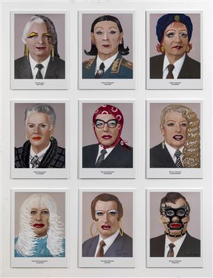 "Portraits of the CPSU Politburo Members, from the installation ""The Secret Files"", installation with nine works" by Vladislav Mamyshev-Monroe - Auction record, sale price, and art valuation. Compare with similar artists and explore comparable artworks.