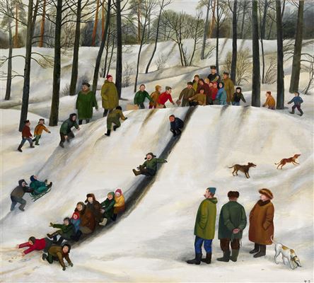 Riding from a Snow Slide