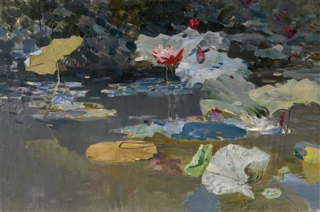 Sample artwork by Konstantin Mefodovich Maksimov (1913 - 1993), known for regional landscape painting-townscape, educator - View similar artists and auction records