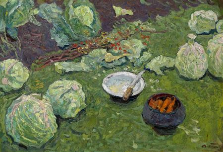 Sample artwork by Aleksei Petrovich Tkachev (Born 1925), known for realist peasant figure, genre and narrative painting, teaching - View similar artists and auction records