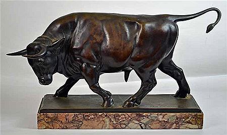 Bull by Fritz Zimmer - Auction record, sale price, and art valuation. Compare with similar artists and explore comparable artworks.