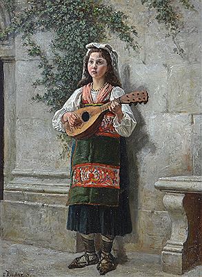 Girl with Mandolin 1876