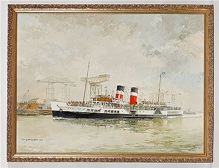 PADDLE STEAMER 'WAVERLEY' PASSING JOHN BROWN'S YARD IN THE 1978 SEASON