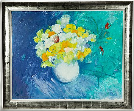 FLORAL STILL LIFE by Irene McCann - Auction record, sale price, and art valuation. Compare with similar artists and explore comparable artworks.