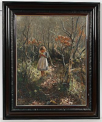 PICKING FLOWERS by Thomas Hunt - Auction record, sale price, and art valuation. Compare with similar artists and explore comparable artworks.