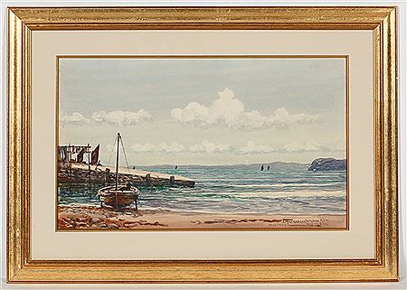 SOUTH END, KINTYRE and THE MOUNTAINS OF MULL FROM NEAR CRINAN by P MacGregor Wilson - Auction record, sale price, and art valuation. Compare with similar artists and explore comparable artworks.